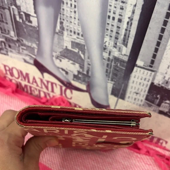 Chanel Coco kisslock wallet in fabric and leather - Picture 4 of 16